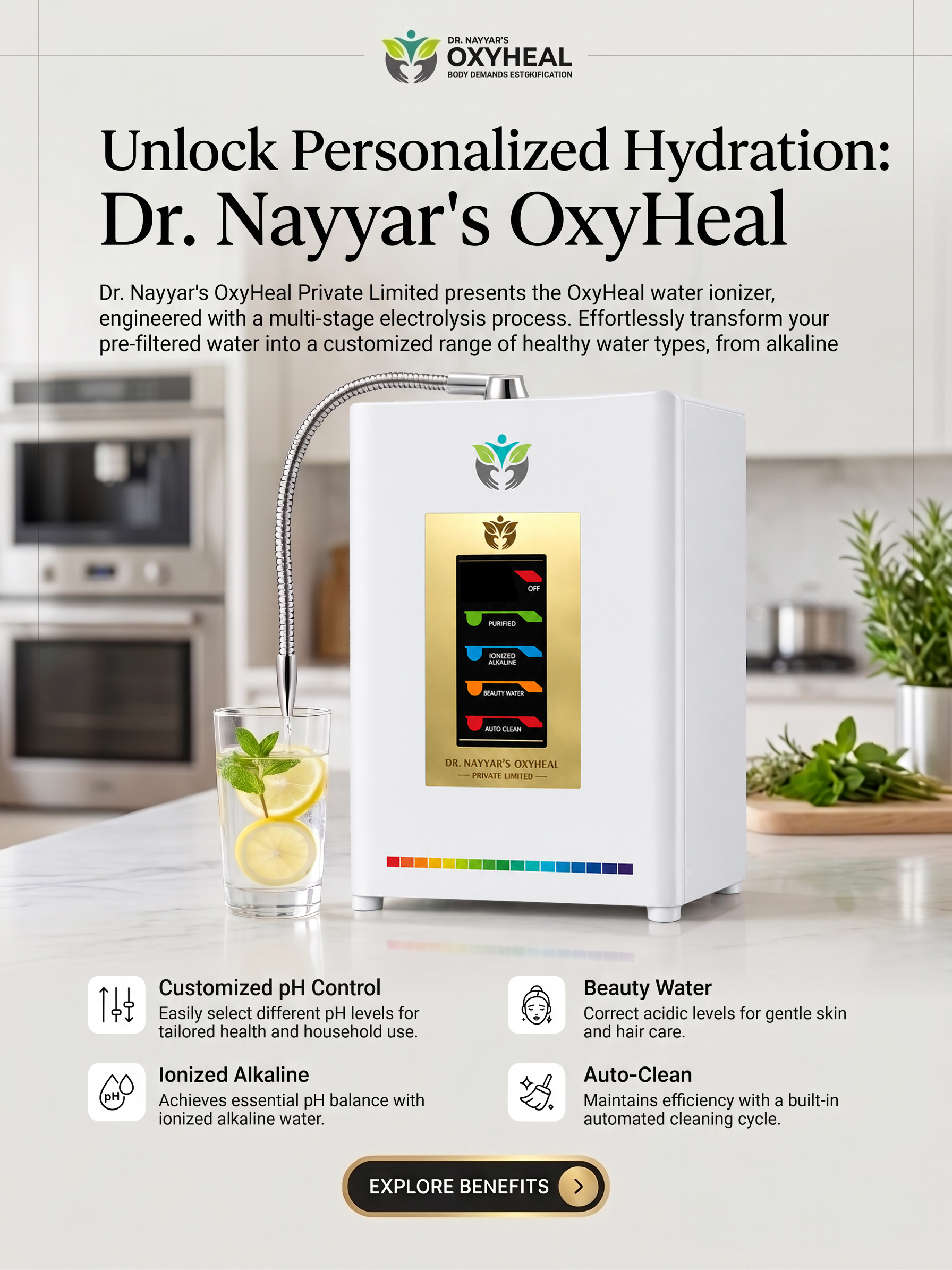 DrNayyars Oxyheal Water Ionizer